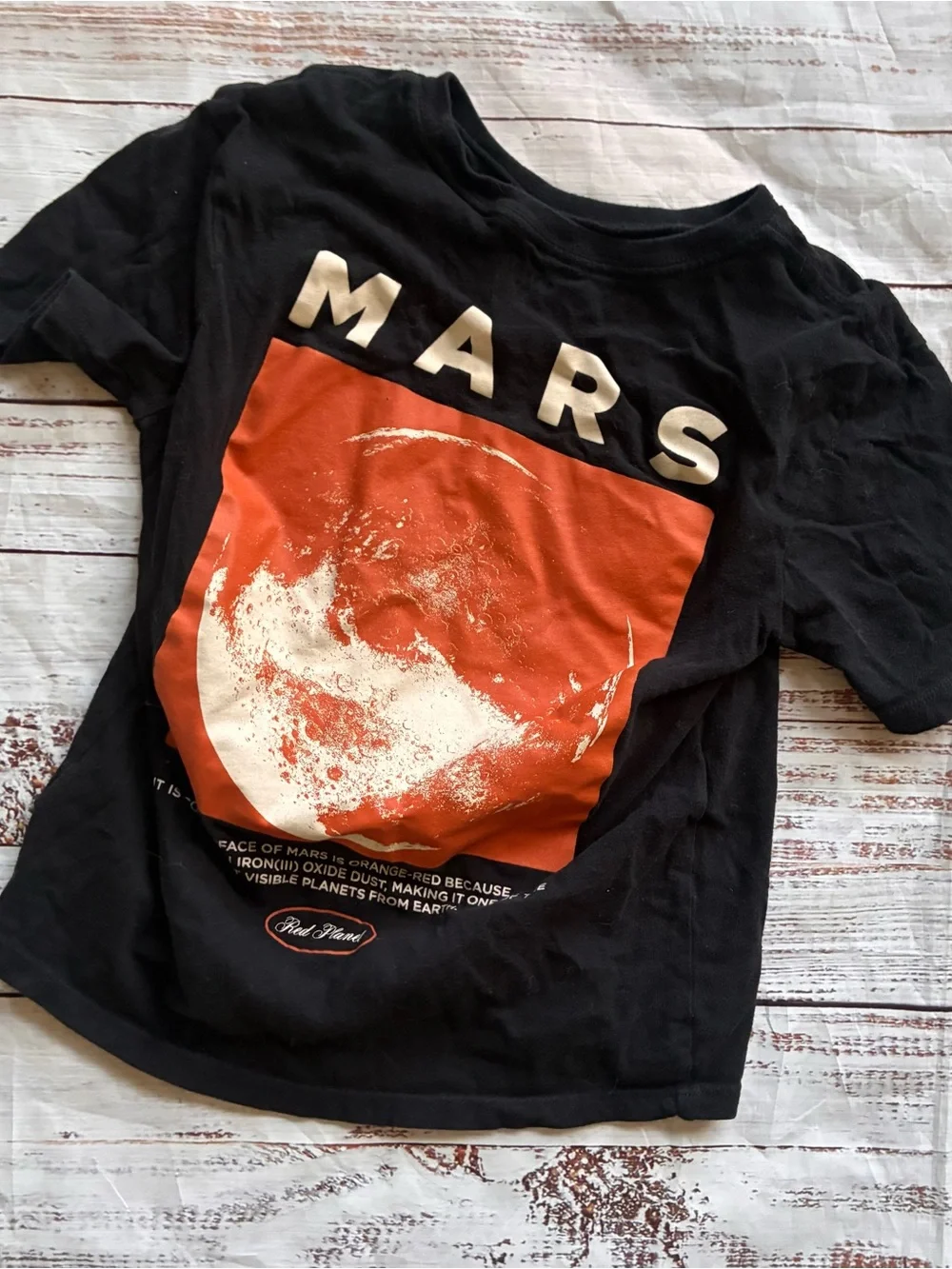 Old Navy Boys Mars Graphic Tee with Orange Print Size Medium 7/8